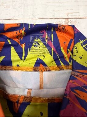 Fleo Electric Abstract shorts - Purple, Orange, Lime